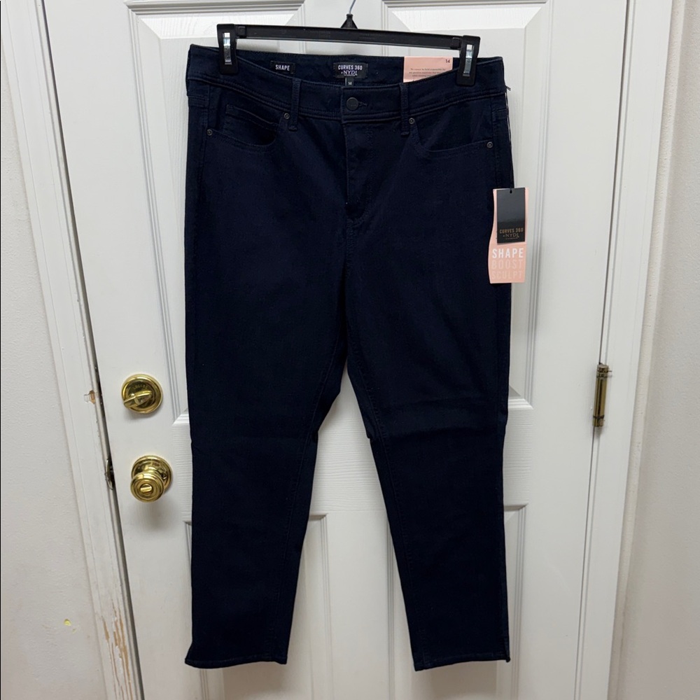 NYDJ Women's Midnight Blue Skinny Jeans.